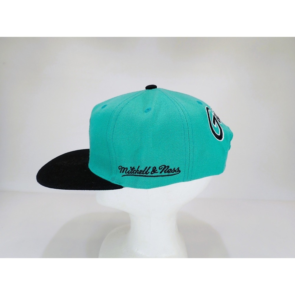 Mitchell & Ness Vancouver Grizzlies Snapback Hat Teal Black NBA Basketball - Picture 3 of 8